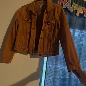 Women’s Orange Denim Jacket